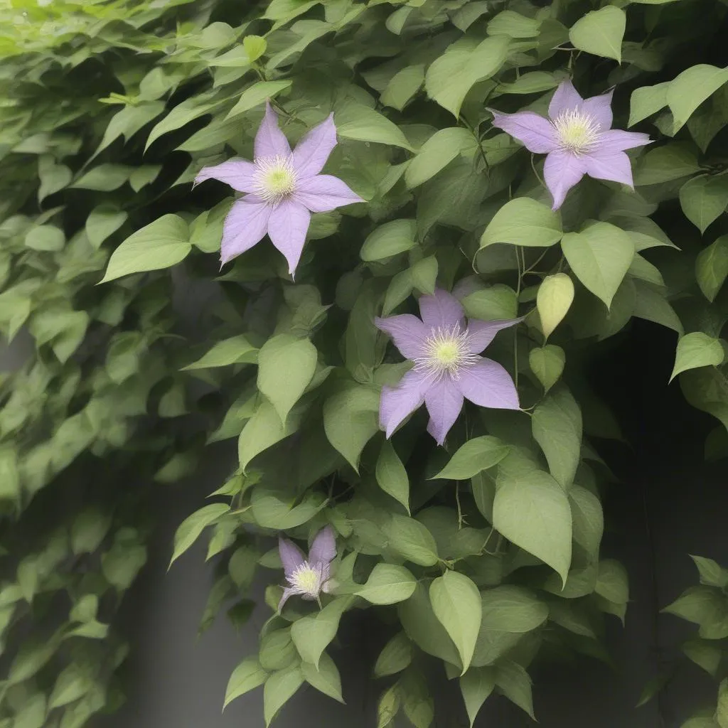 Clematis plant