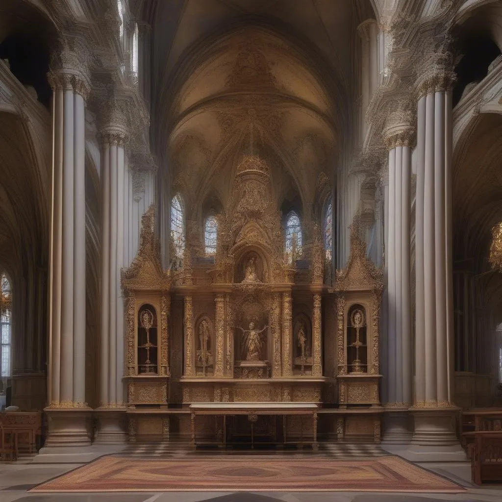 clermont ferrand cathedral altar