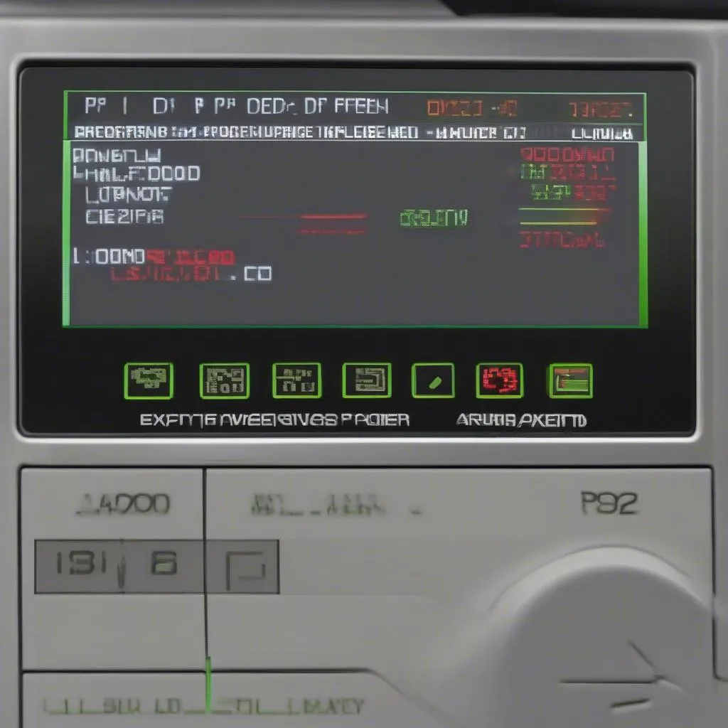 Codes d'erreur OBD II sur l'écran