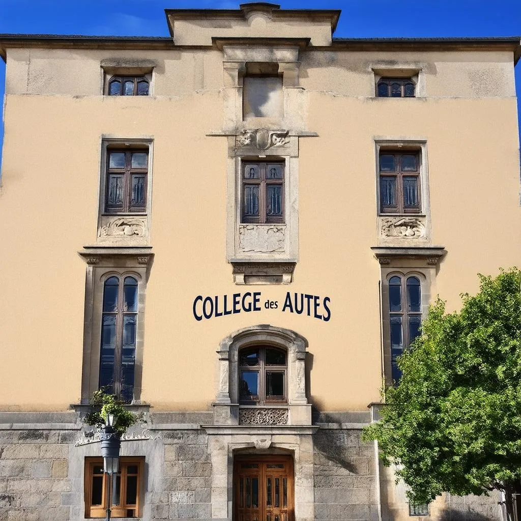 Façade du Collège des Autels à Charolles