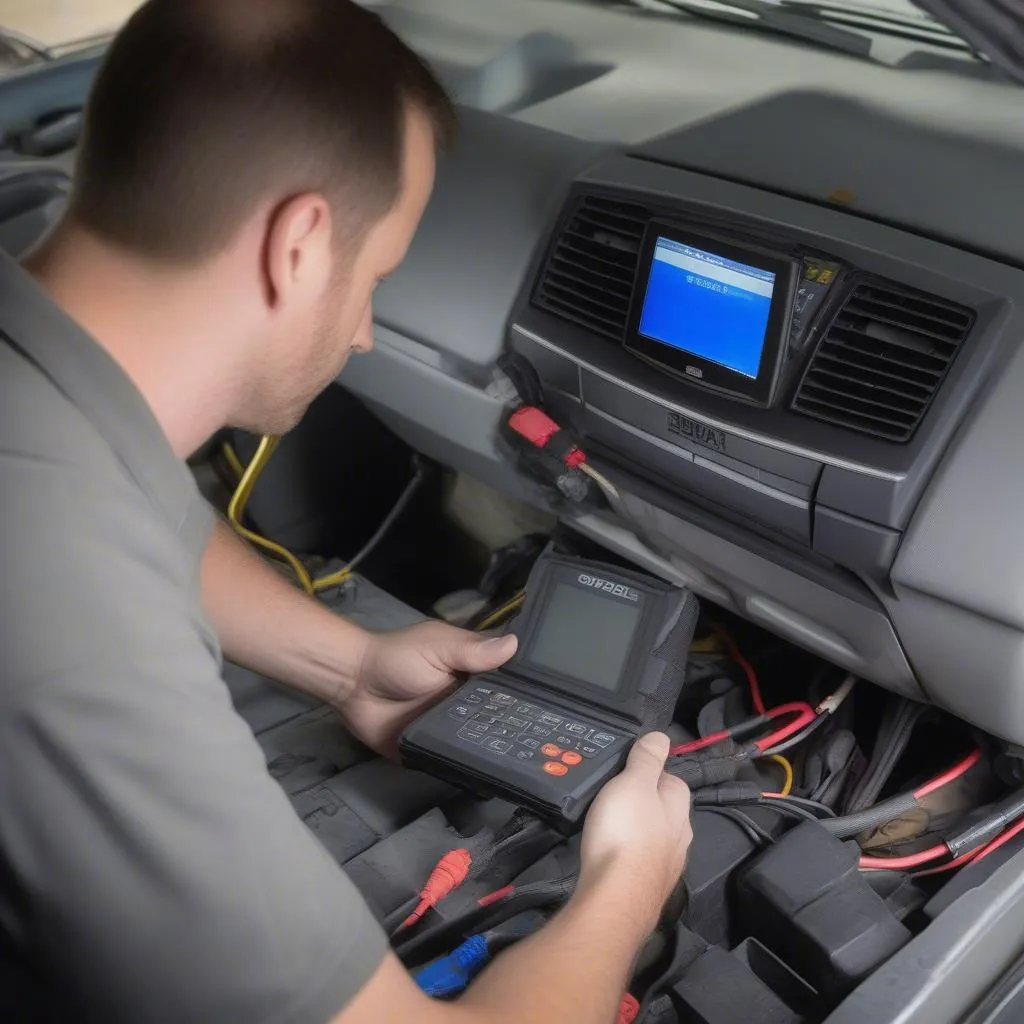 Connecteur OBD-II sur une Subaru Outback 2008