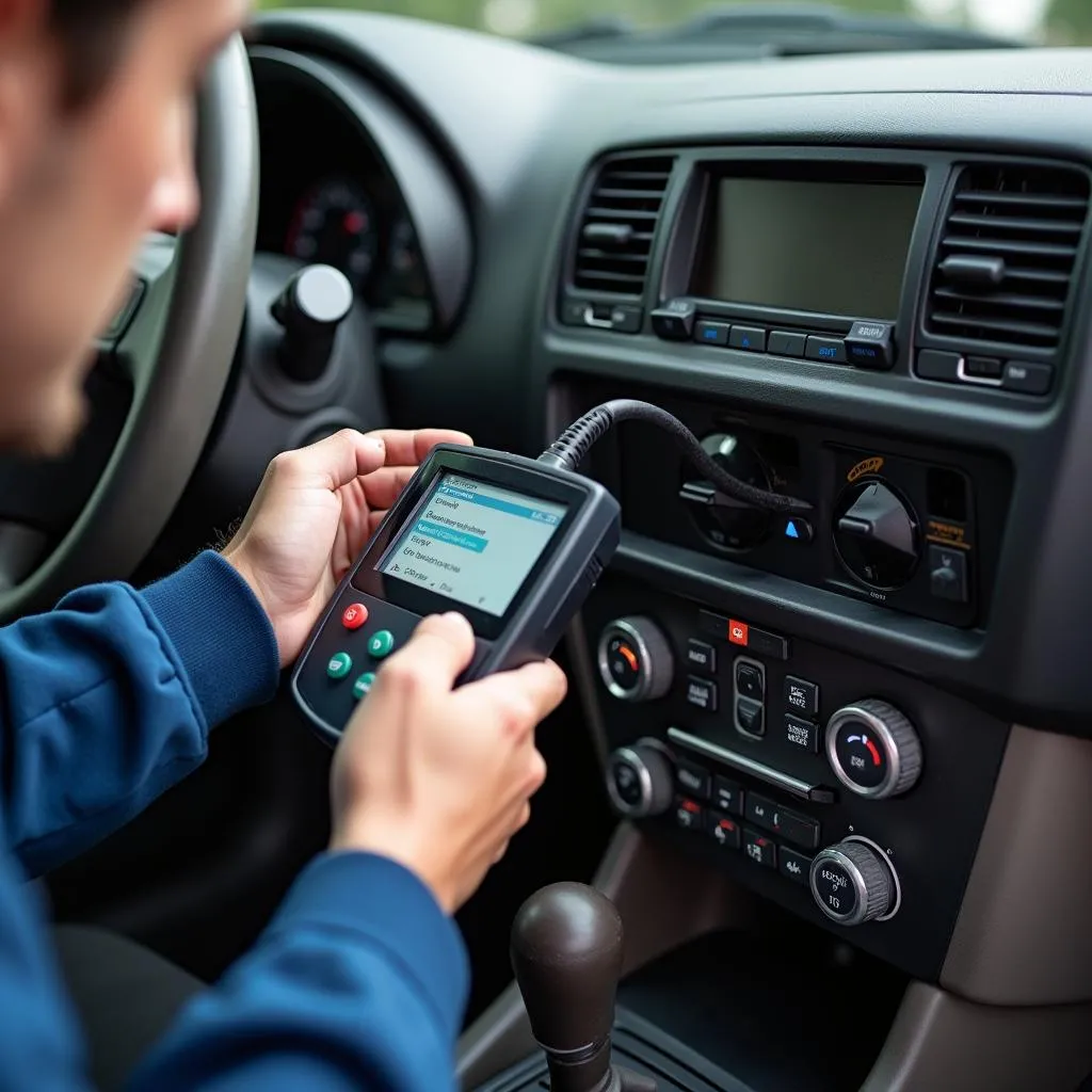 Connexion d'un outil de diagnostic OBD2 à une Subaru Outback