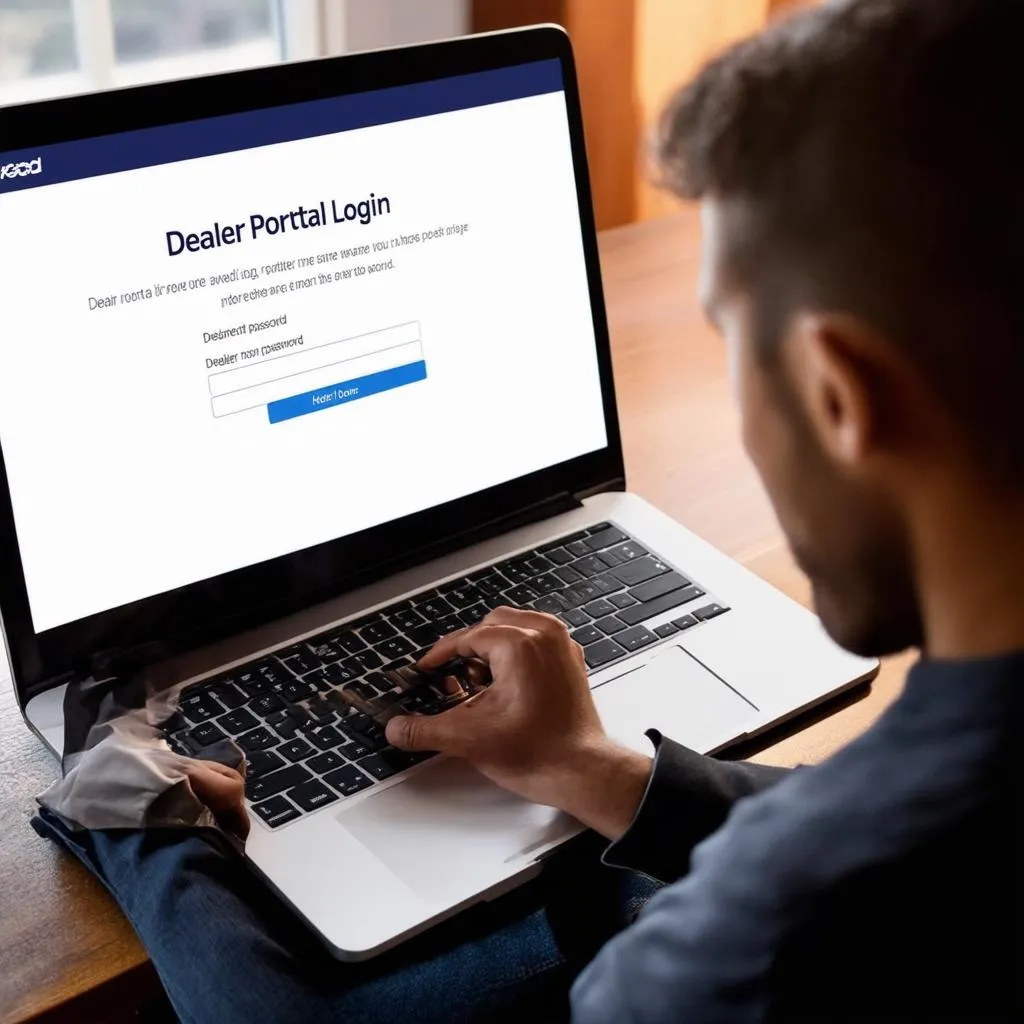 Dealer portal login