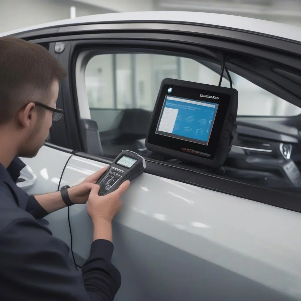 Diagnostic automobile BMW avec un scanner Dealer