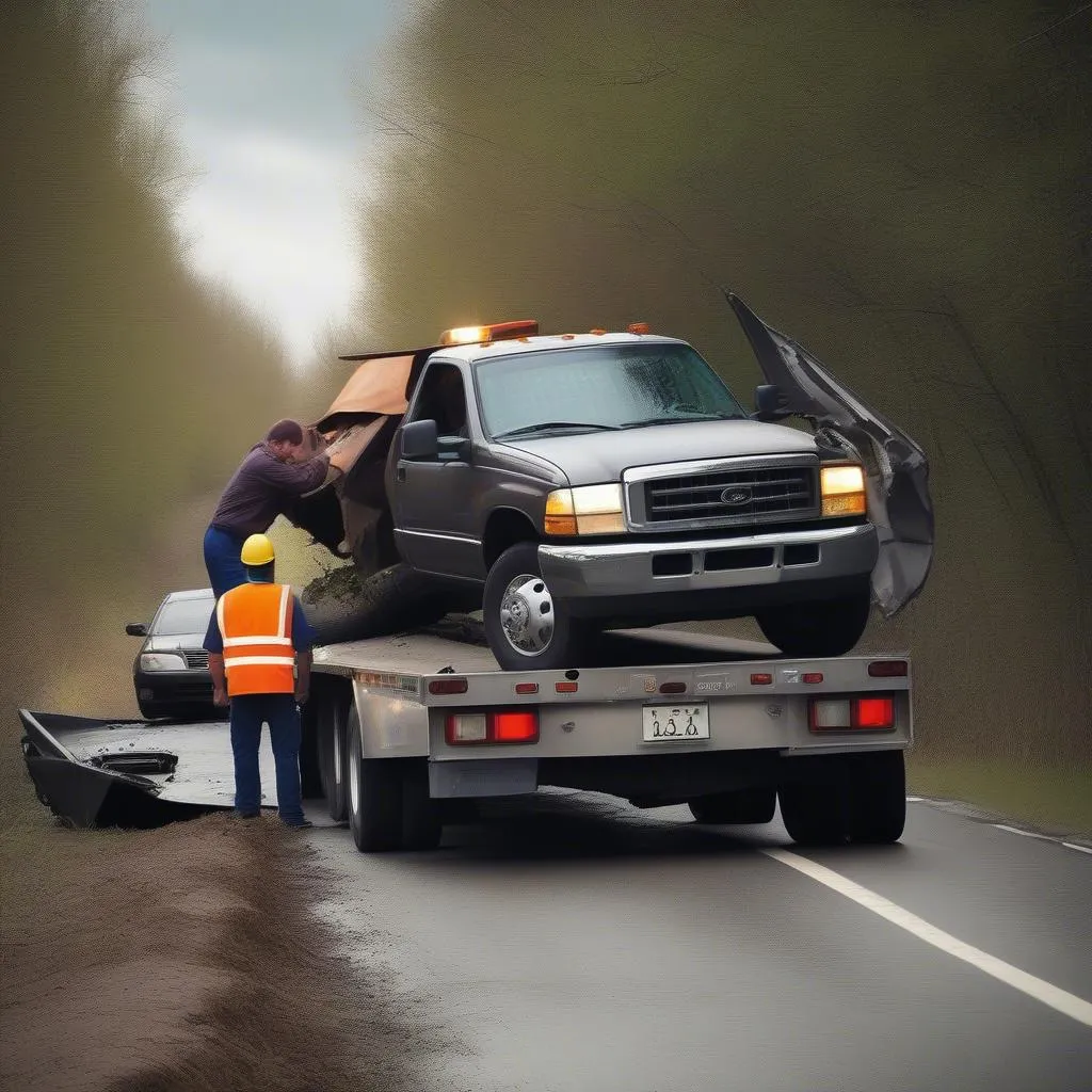 Depannage de voiture après un accident