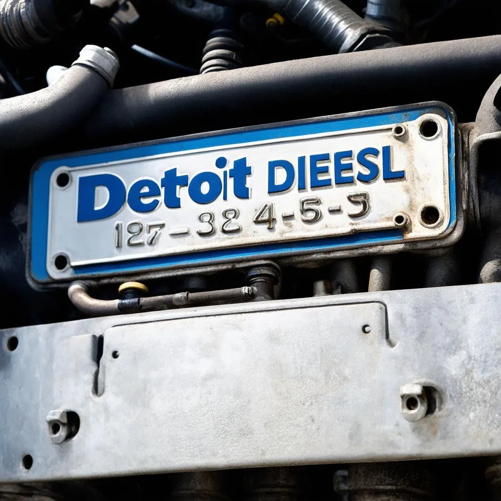 Numéro de série d'un moteur Detroit Diesel