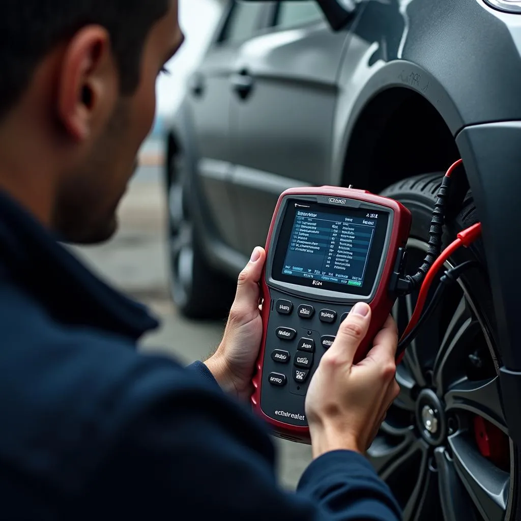 Diagnostic électronique du parvis d'autel