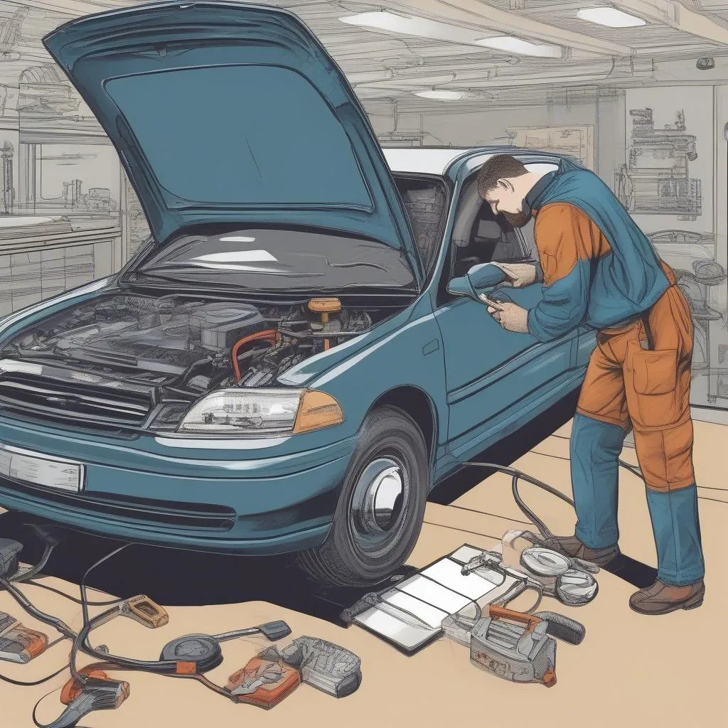 Outil de diagnostic automobile