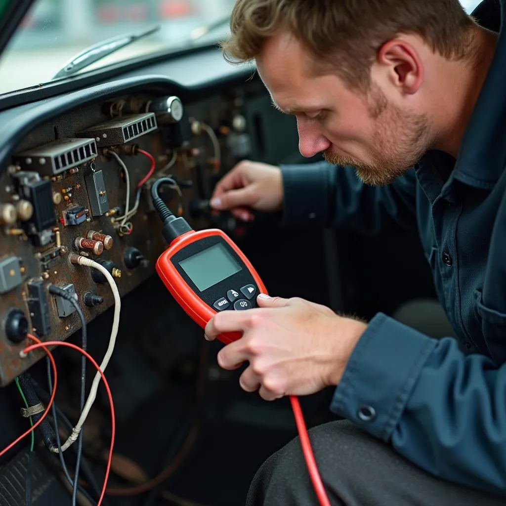 Diagnostic électronique d'une voiture ancienne