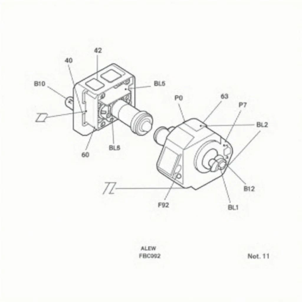 Diagramme schématique d'un solénoïde de transmission Allison