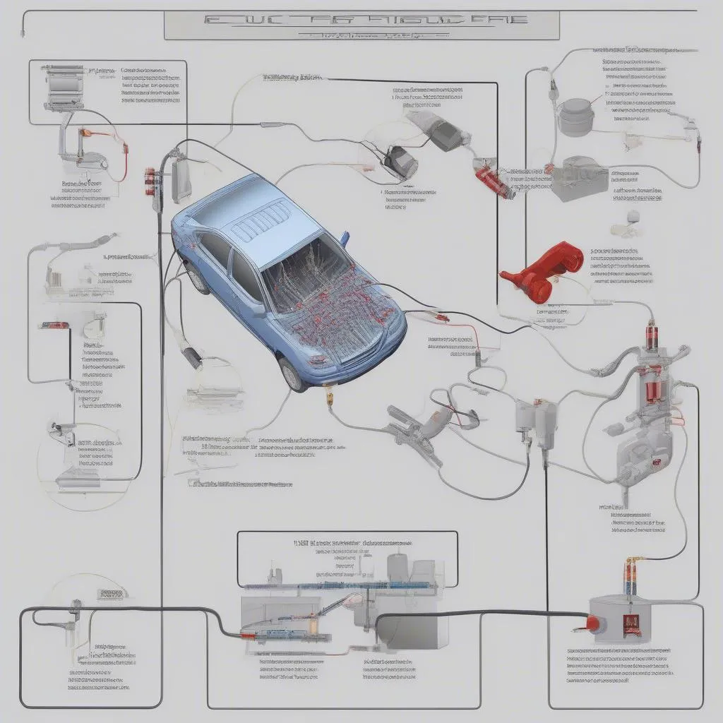 Diagramme de test d'injecteur pour une voiture