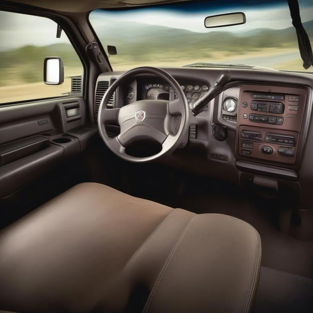 Intérieur du Dodge 2500 Cummins 2005