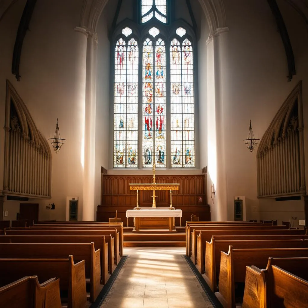 Intérieur d'une église