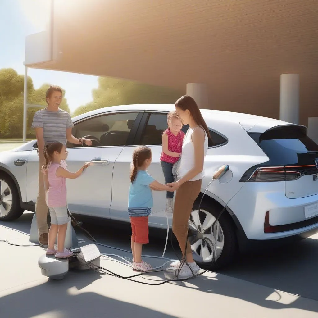 Station de recharge pour voitures électriques