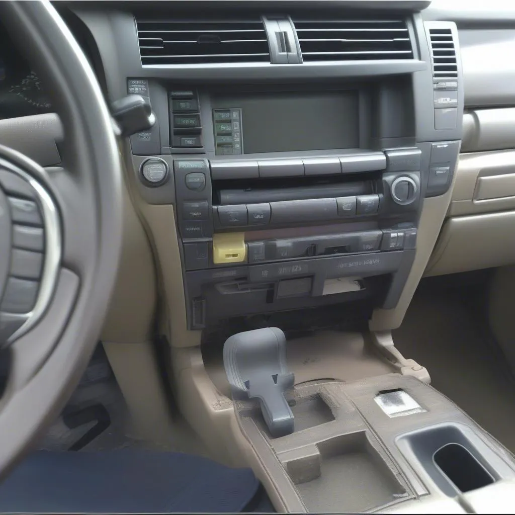 Emplacement du connecteur OBD sur un Lexus LX470