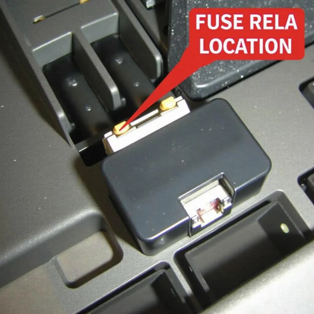 Emplacement du relais de démarreur sur Chrysler 300 2006