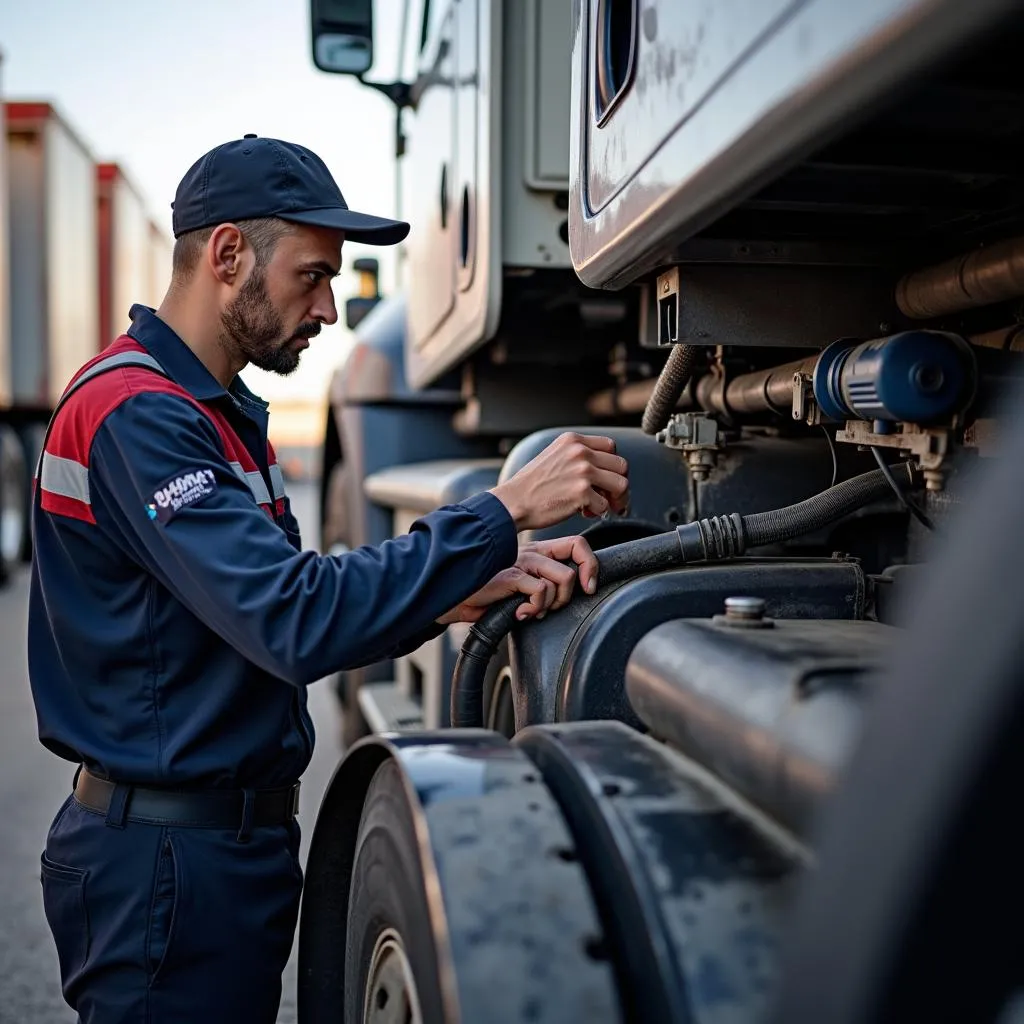 Entretien du système DEF d'un camion