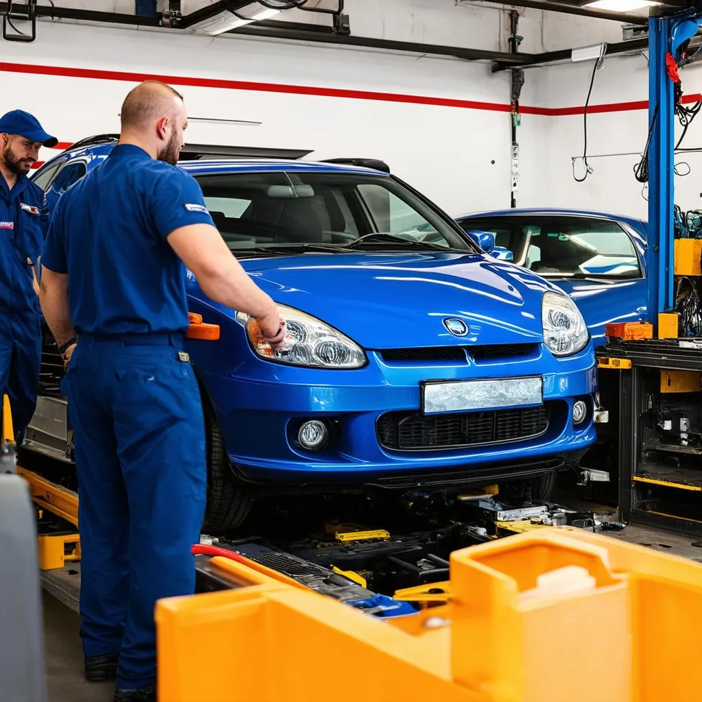 Atelier de réparation automobile européenne