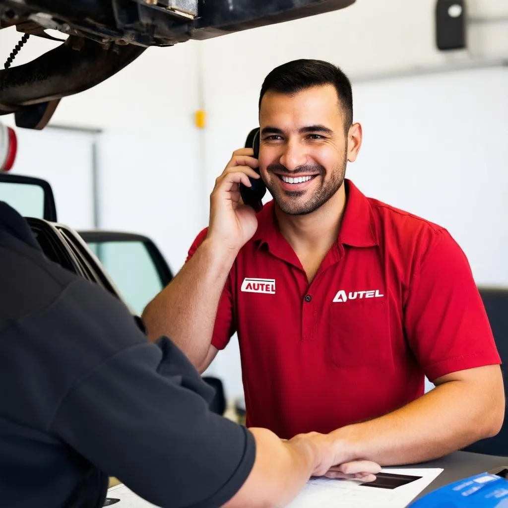 Expert Autel au téléphone