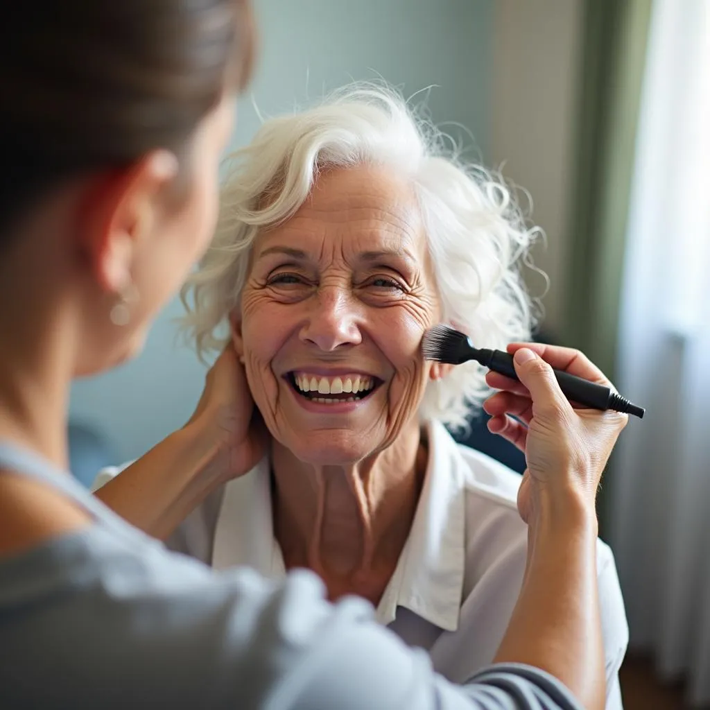 Prendre Soin des Cheveux d’une Femme Atteinte de la Maladie d’Alzheimer