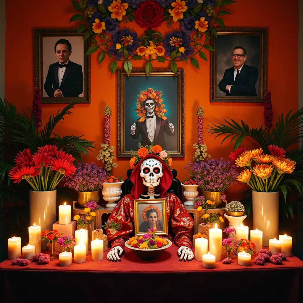 Fête des Morts Autels: Un Symbole Puissant de la Tradition Mexicaine