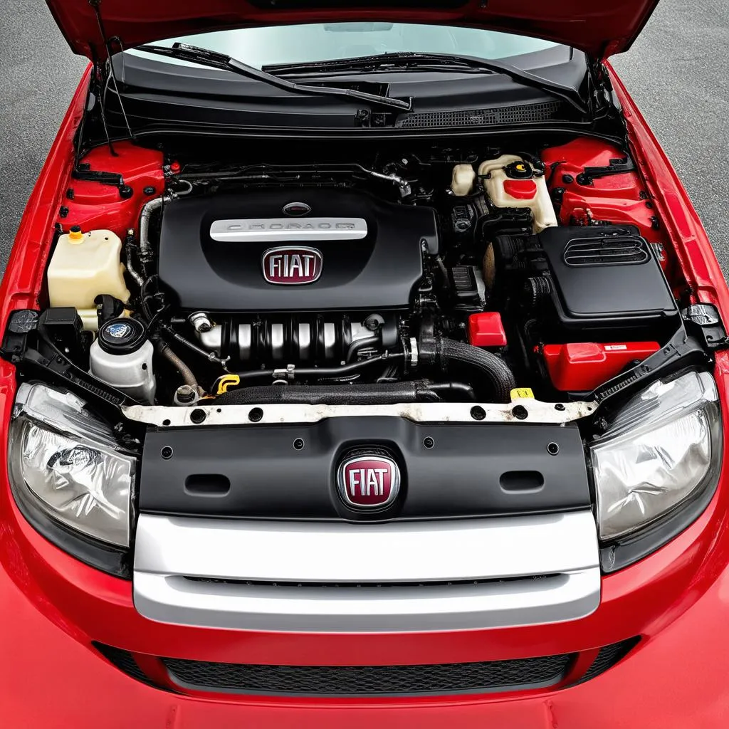 Fiat Cromo engine bay