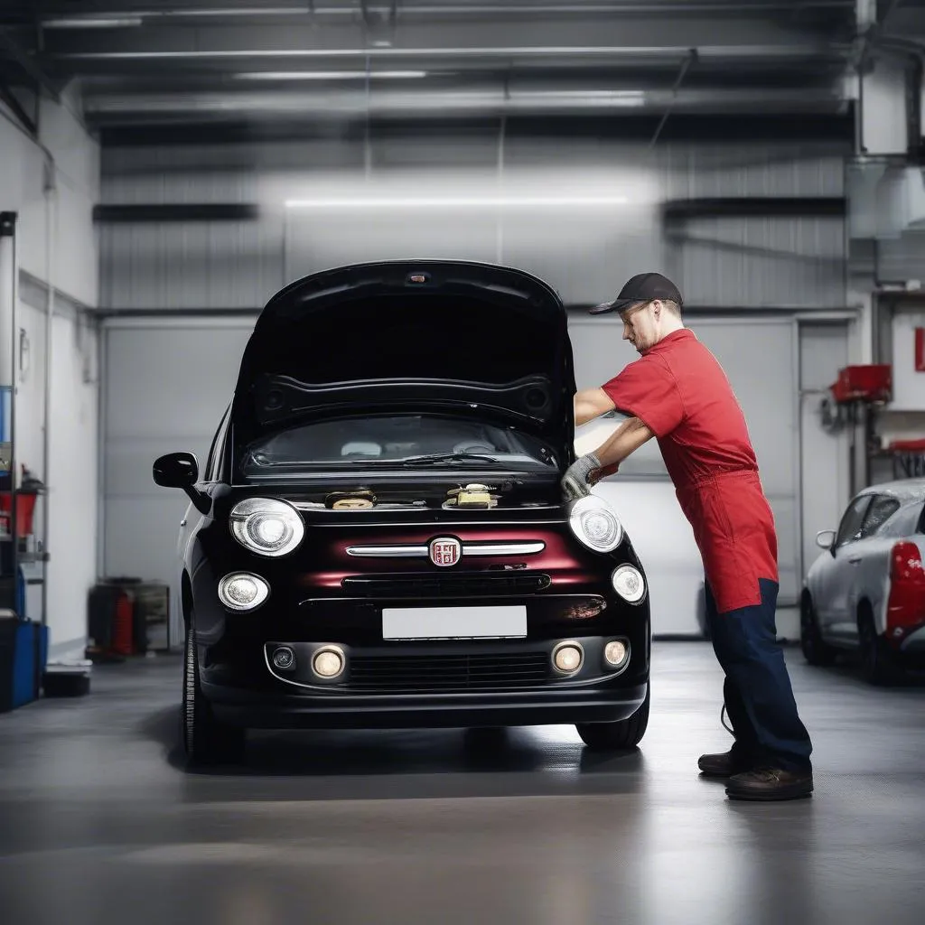 Fiat 500L engine oil change