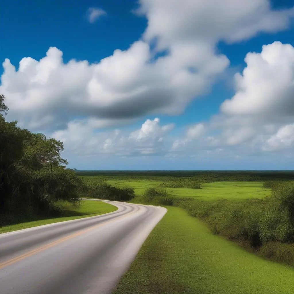 Florida countryside road