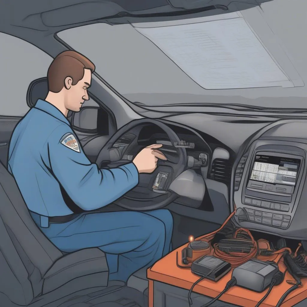 Scanner de diagnostic pour Ford Cop Car