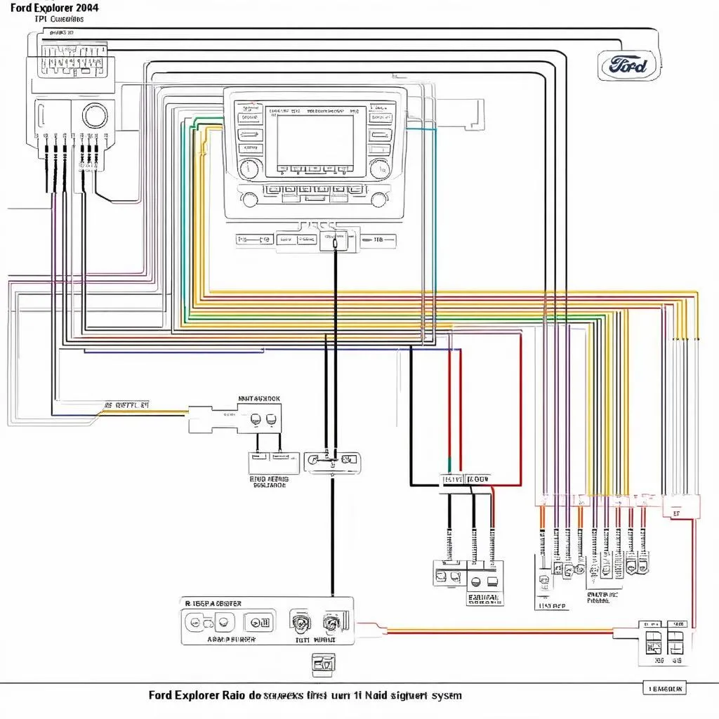 Schéma de câblage radio Ford Explorer 2004