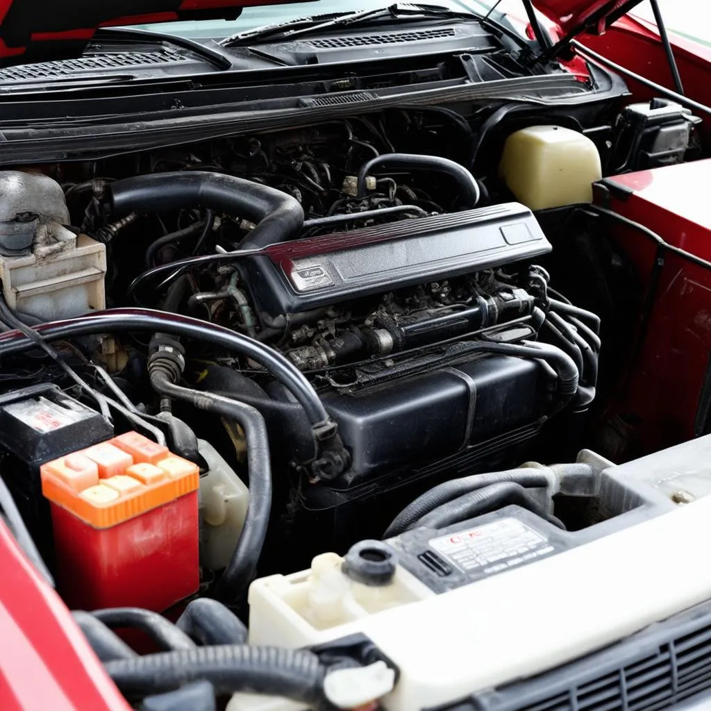 Ford Ranger 1987 engine bay