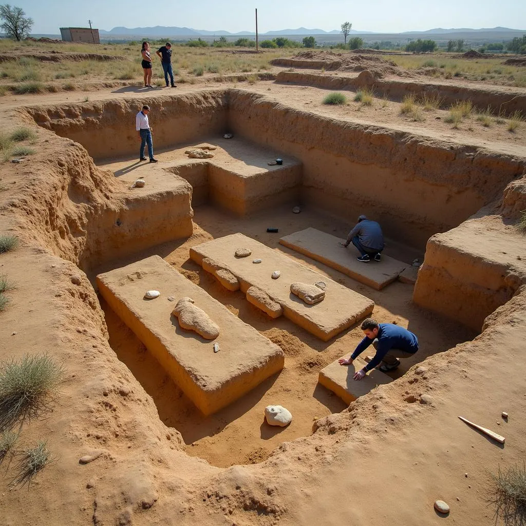 Fouilles archéologiques dans la nécropole du Santerre