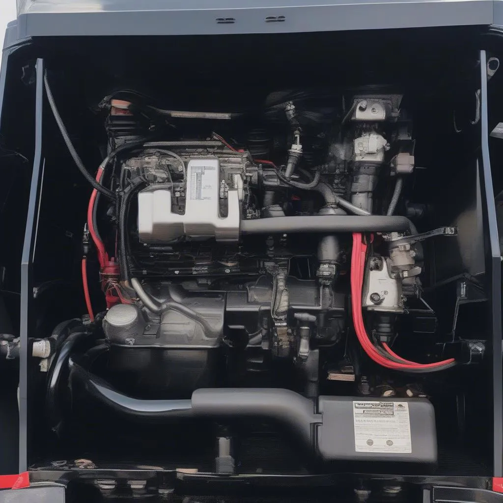 Freightliner BH33 Engine Compartment