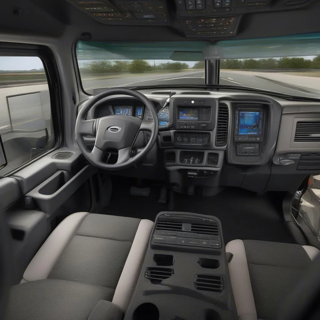 Freightliner Cascadia dashboard