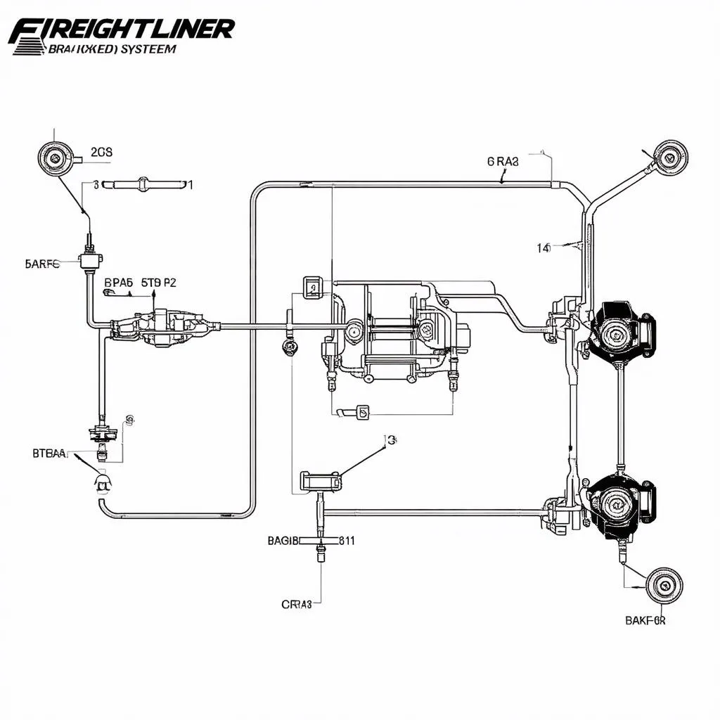 Système de freinage d'un camion Freightliner