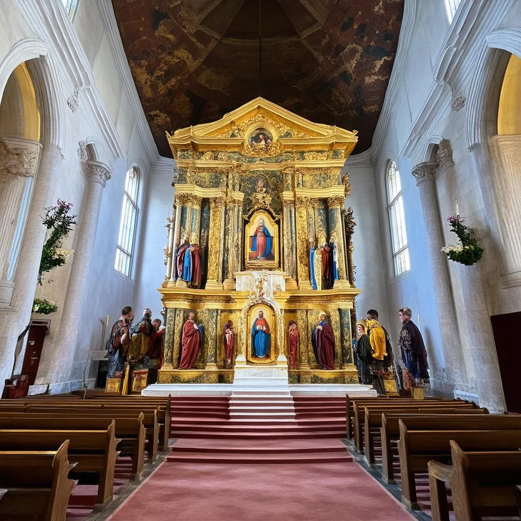 Intérieur de l'église des Jésuites à Funchal