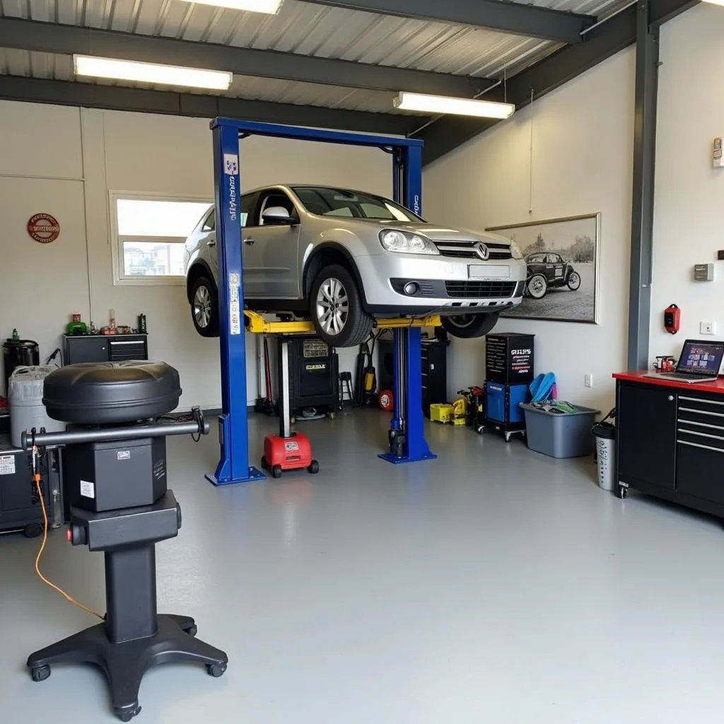 Garage à louer à St Laurent Des Autels avec équipement moderne