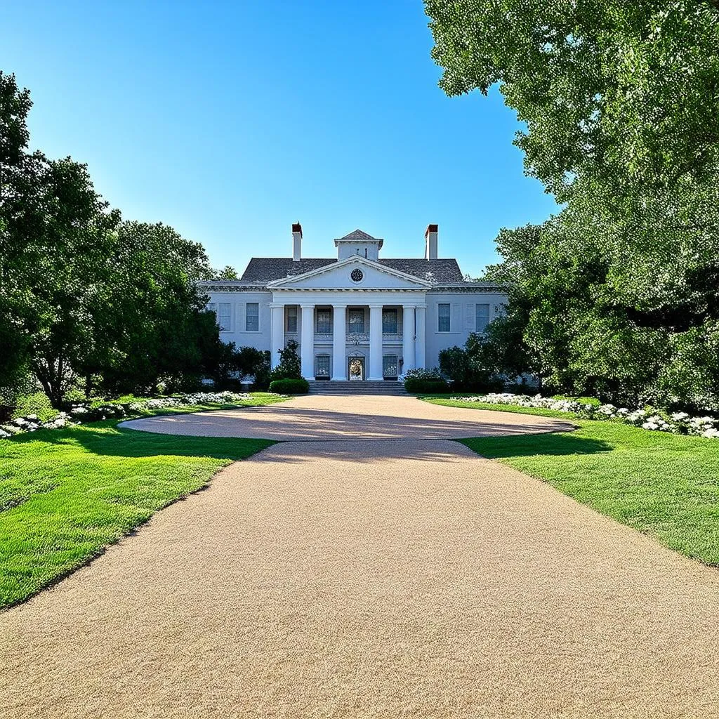 Vue extérieure de Graceland Mansion