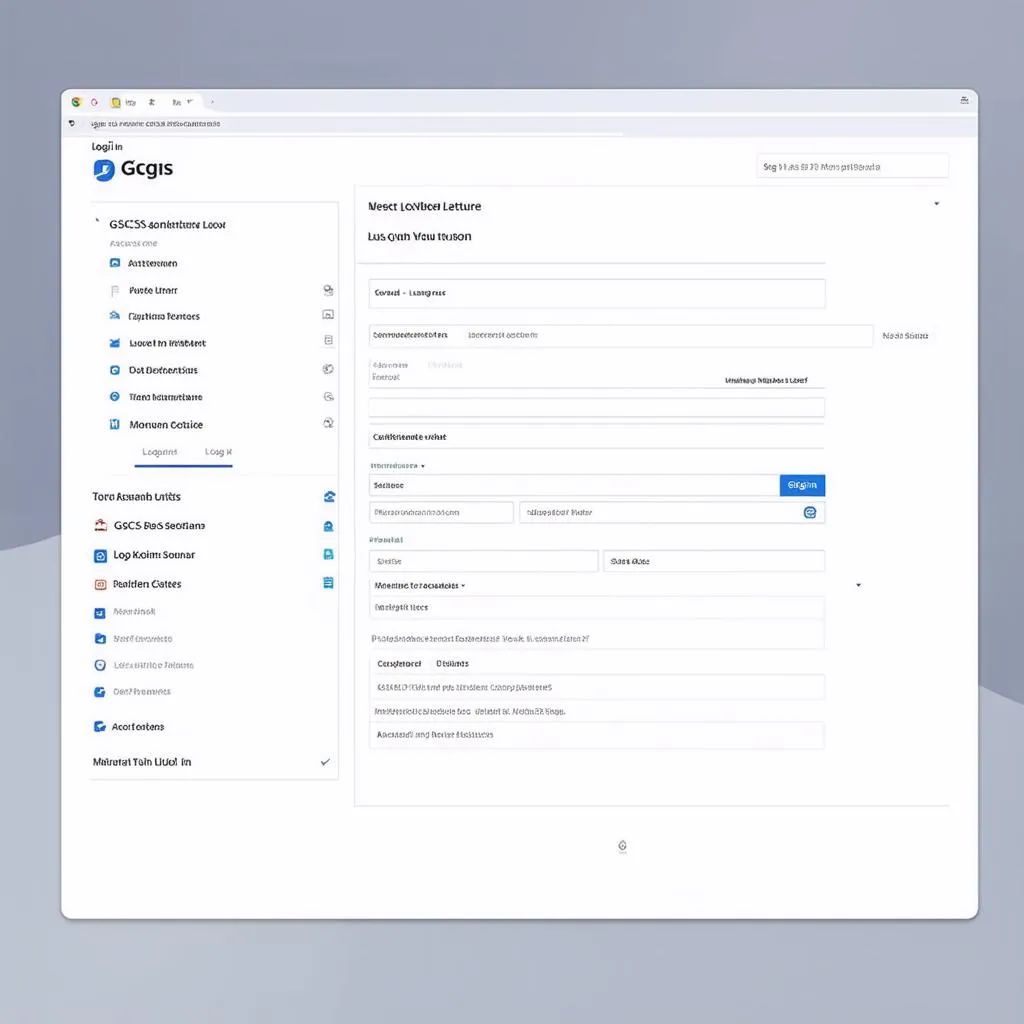 GSCS Login Interface