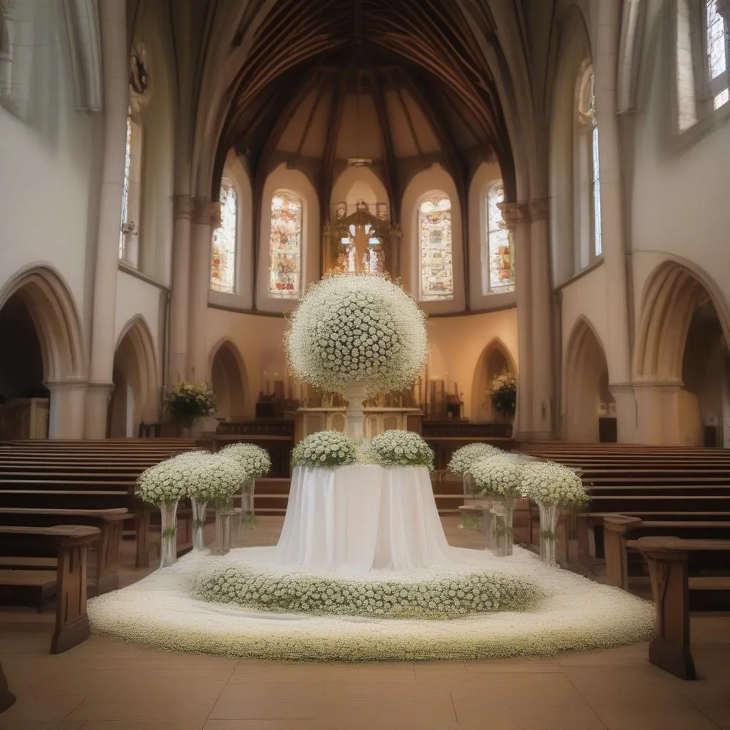 Bouquet de gypsophile