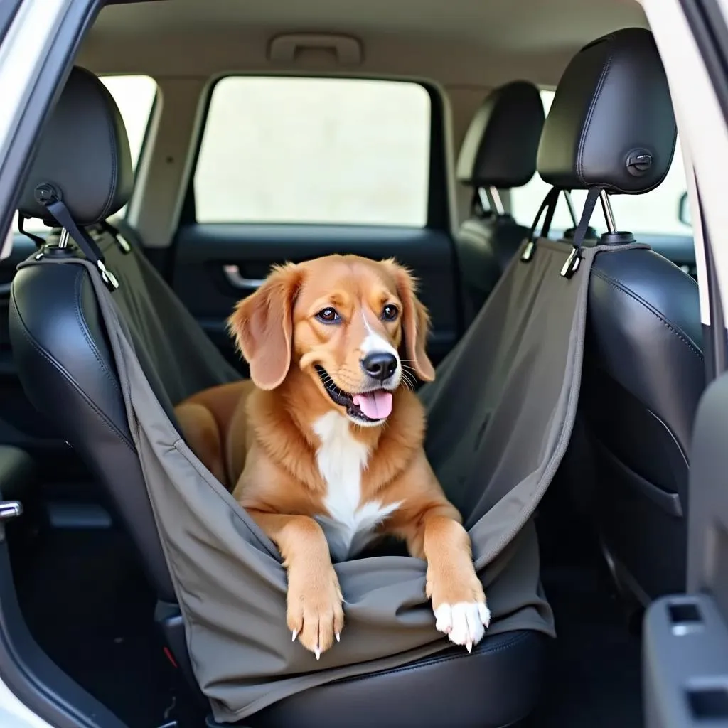 Hamac de voiture pour chien : sécurité et confort