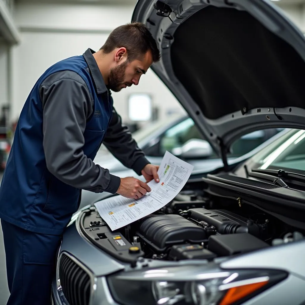 Vérification de l'historique et du contrôle technique d'une voiture d'occasion