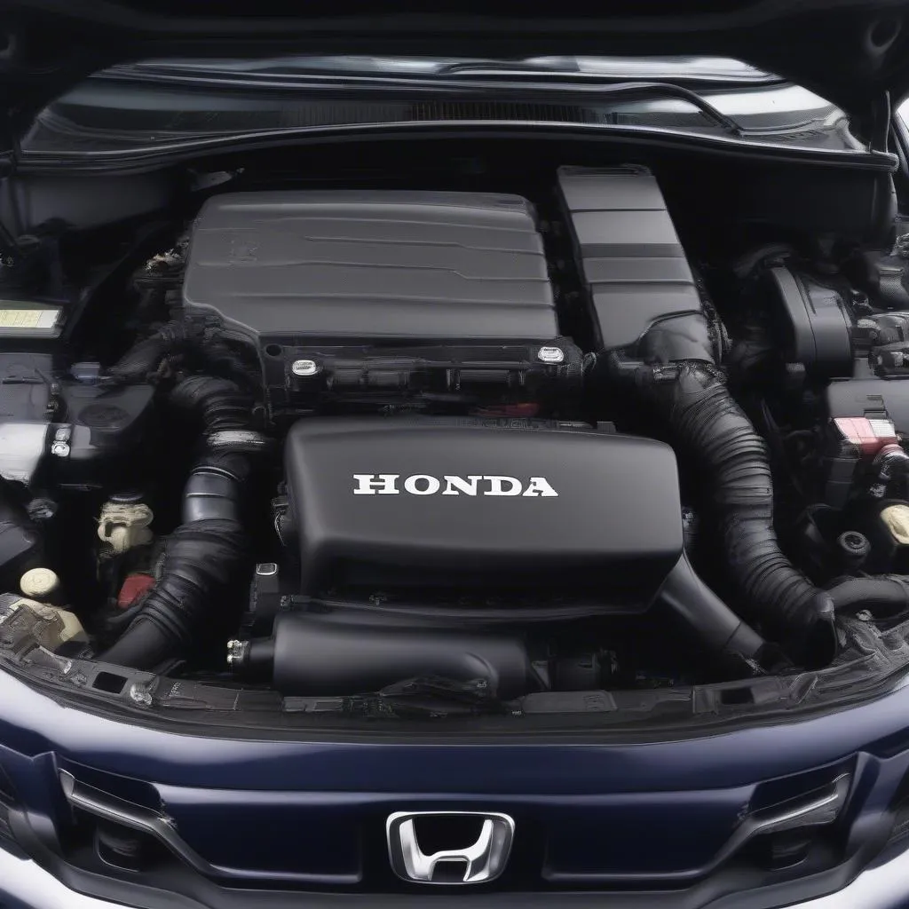 Compartiment moteur d'une Honda Accord