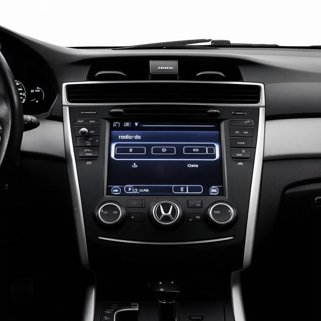 Honda Pilot dashboard with radio display