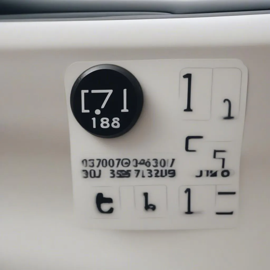 Honda radio code sticker