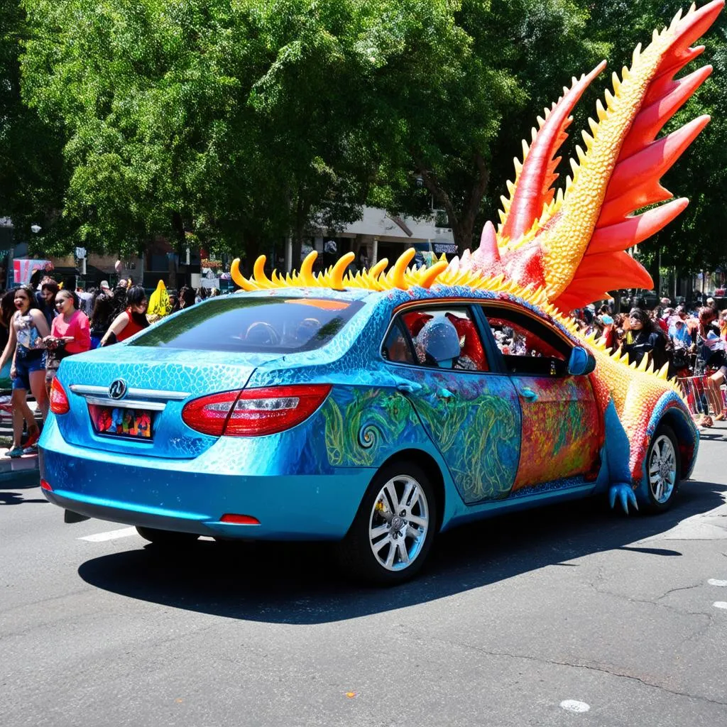 Plongez au cœur de la Houston Art Car Parade : un carnaval roulant haut en couleurs !