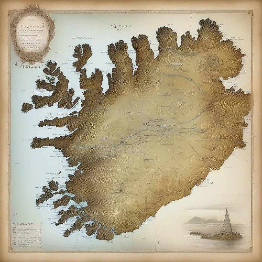 Carte d'Islande