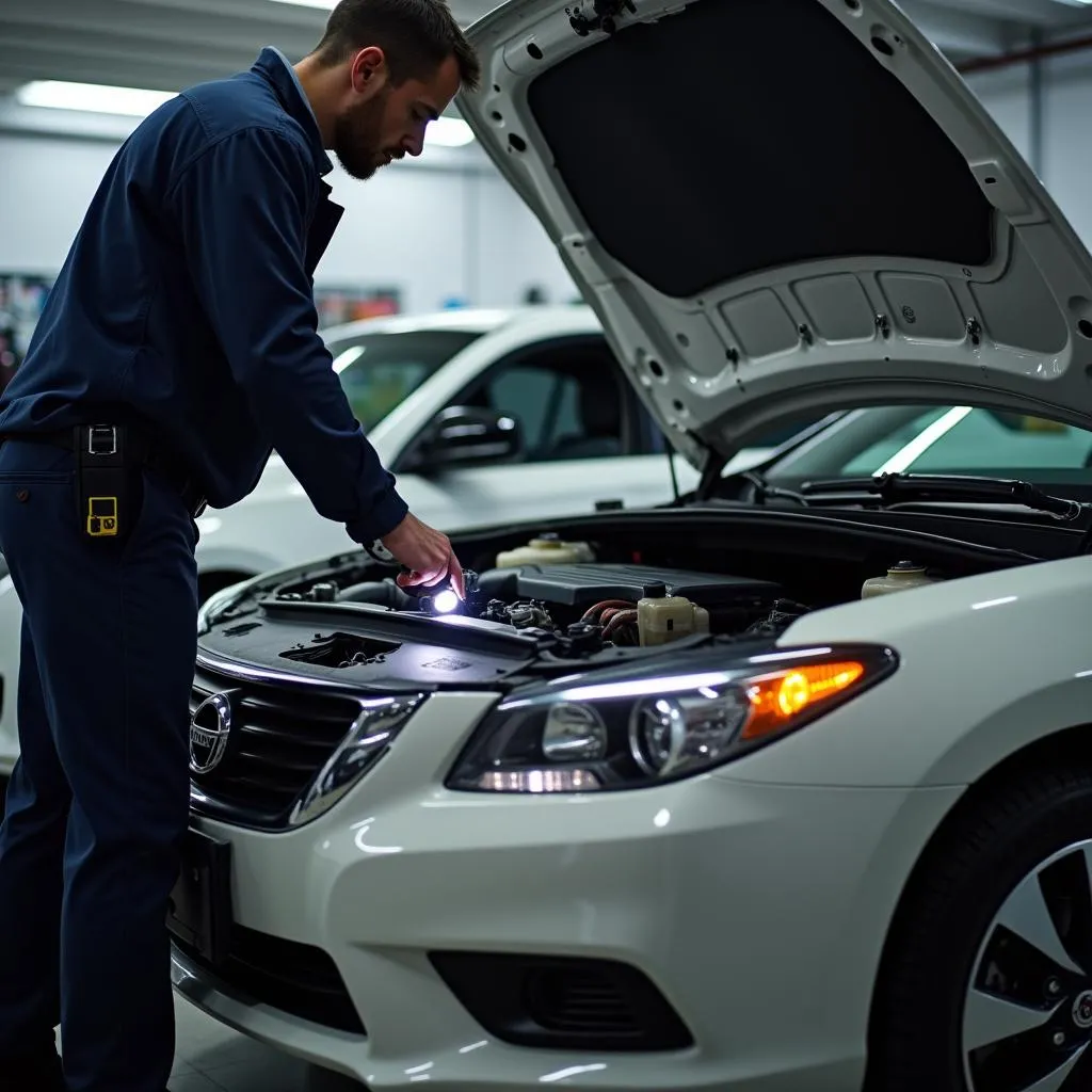 Inspection d'une voiture d'occasion à Chicago