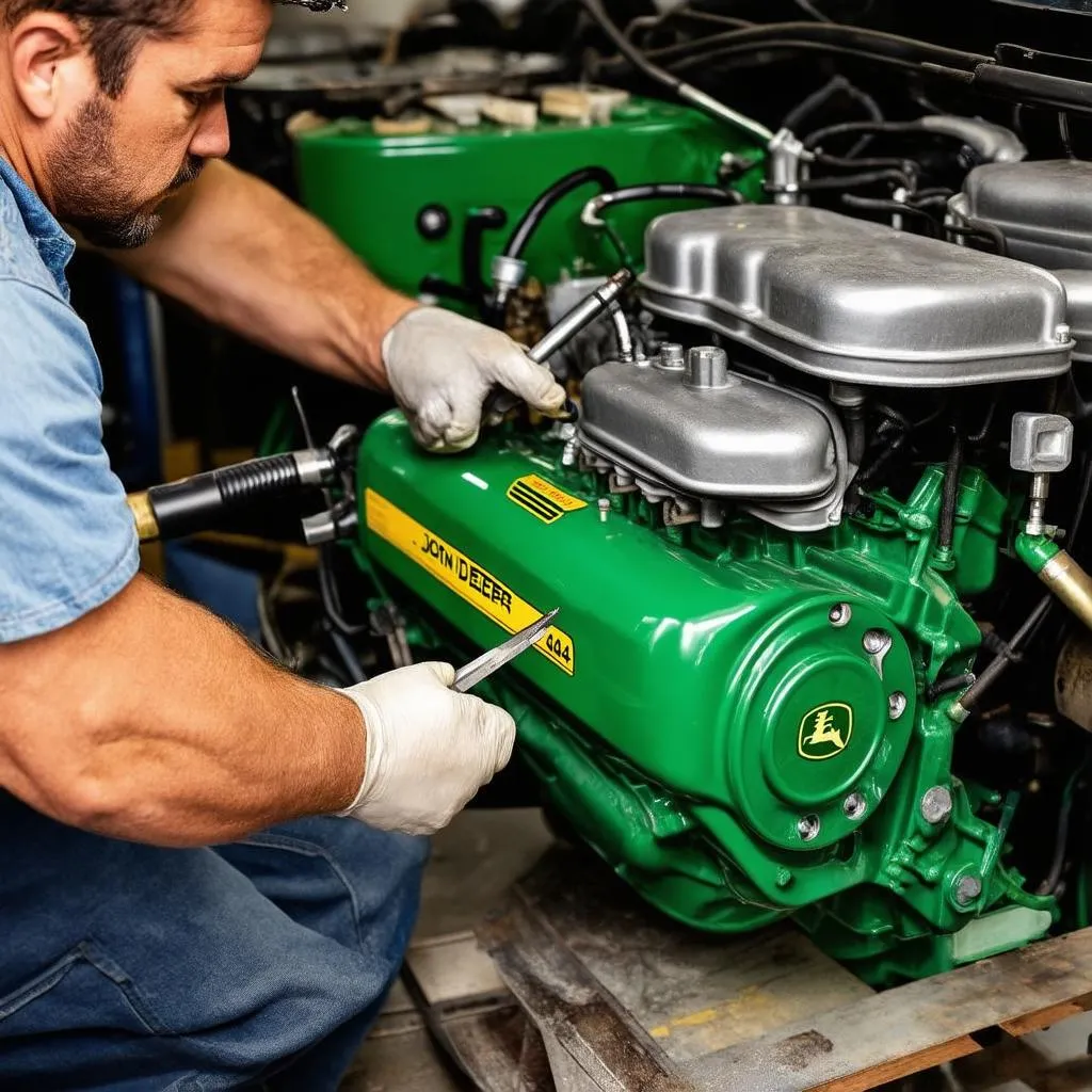 Réparation de moteur John Deere 404