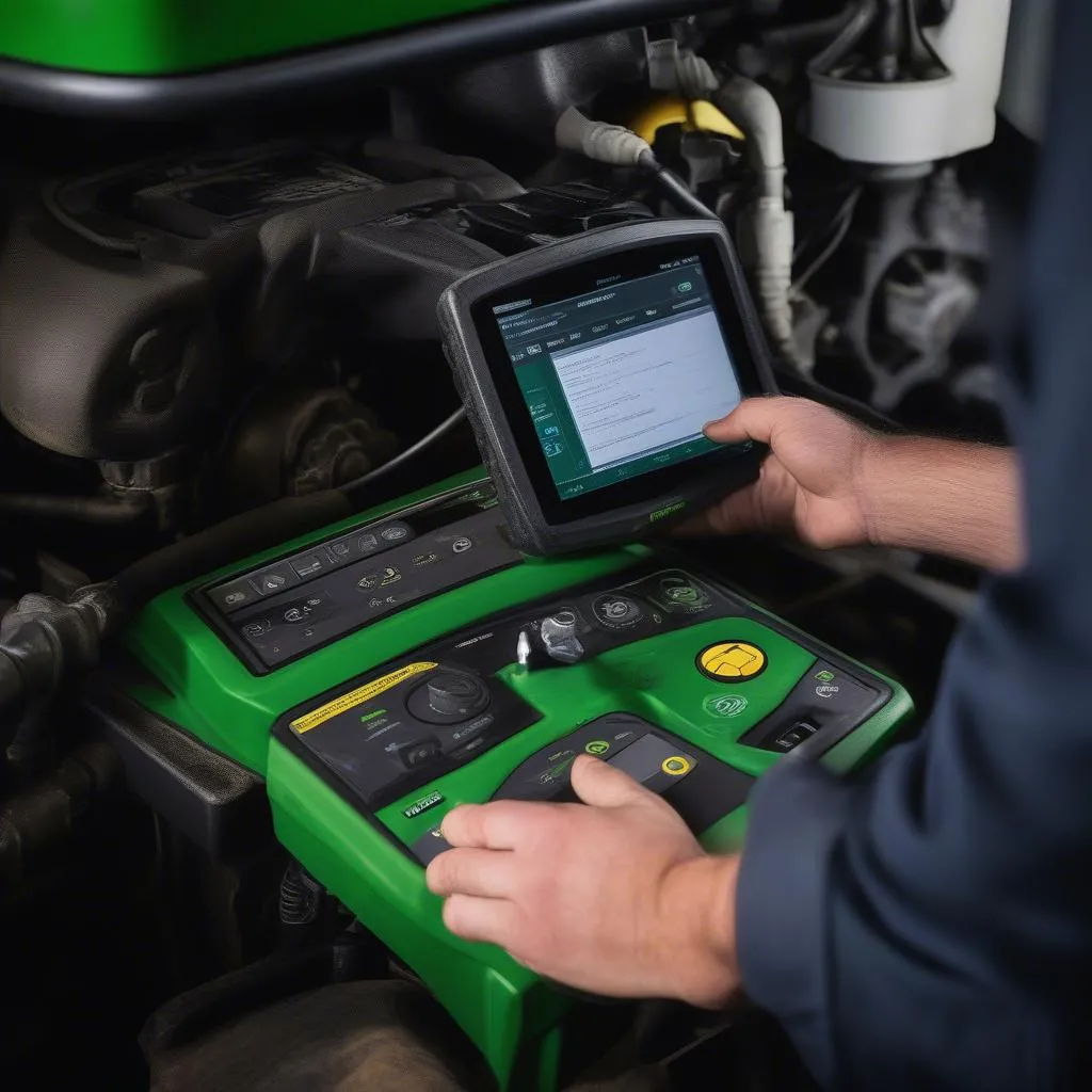 Diagnostic d'un tracteur John Deere 6190R